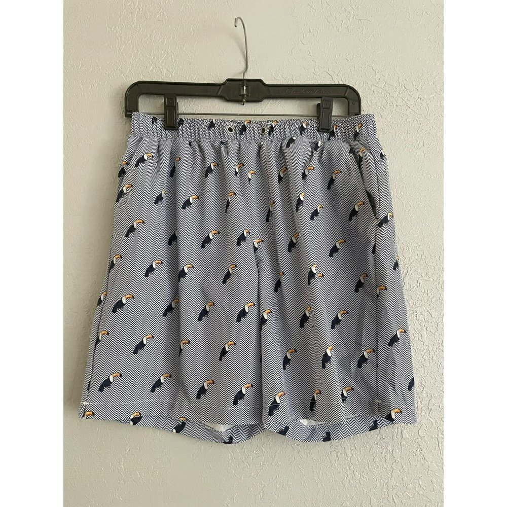 mosmann australia men’s swimming short  trunks color blue size medium tucán